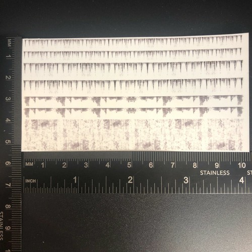 Clear waterslide decal - clear, 1:64